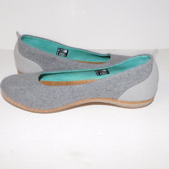 SOLE District by ReCork Grace Carbon Negative Gray Shoes Womens 10 Slip on Flats - Picture 9 of 10